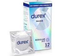 Nude, Condoms, Regular Fit, 12s, Ultra Thin, Designed To Feel It All, With Silicone Lube
