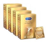 Durex Nude Skin Feeling Condoms - 16 Extra Thin Condoms - Pack of 4