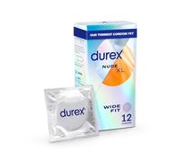 Nude, Condoms, Wide Fit, 12s, Ultra Thin, Designed To Feel It All, With Silicone Lube