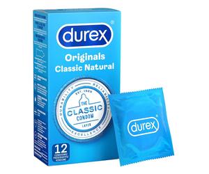 Durex Originals Classic Natural Condoms 12 Pack