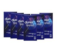 Durex Originals Extra Safe, 72 Condoms (12s x 6), Silicone Lubricated | Easy On Shape, Teat Ended,Designed Thicker for Extra Reassurance, Natural Latex, Pre Lubricated with Silicone Lube