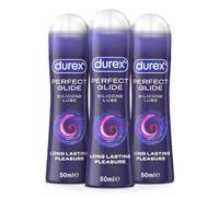 Durex Perfect Glide 150ml (50ml x 3), Silicone-Based Lube, Long Lasting | Water, Resistant, Compatible Lubricant for Men & Wom