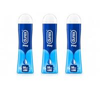 Durex Play Feel Lube 50ml, Water-Based, Smooth Texture, Condom & Toy Safe, Non-Sticky, Non-Staining, Pack of 3 - Ideal for Intimate Use, Enhances Comfort, Easy Clean-Up