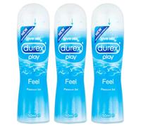 Durex Play Feel Water-Based Lubricant Gel - 3 x 50ml