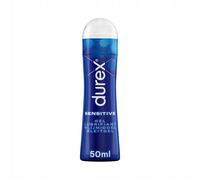 Durex Play Sensitive Water-Based Lubricant 50 Ml - Unscented, Moisturizing Anal-Friendly Gel, Ce-Certified