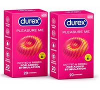 Durex - Pleasure Me Condoms (2 x 20 Pack)
