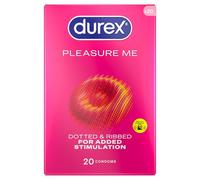 Durex Pleasure Me Condoms Ribbed & Dotted Regular Fit 20s