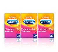Durex - Pleasure Me Condoms (3 x 20 Pack)