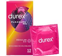 Durex Pleasure Me Condoms Ribbed & Dotted Regular Fit 12s