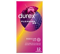 Durex Pleasure Me Condoms Ribbed & Dotted Regular Fit 12s