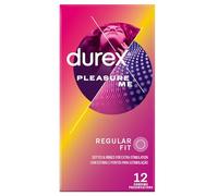 Durex Pleasure Me Condoms Ribbed & Dotted Regular Fit 12s