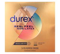 Durex, Real Feel Non-Latex, Regular Fit , 24 Polyisoprene Condoms