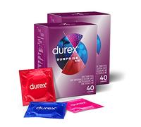 Durex Surprise Me Condoms 40 Pack x 2 (80 Condoms)