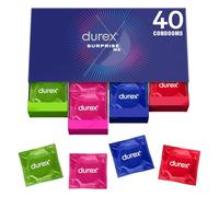 Durex Surprise Me Condoms in Stylish Box, Exciting Versatility, Convenient and Discreetly Packaging, for Safe Sex & Extra Stimulation - 40 Bulk Pack (1 x 40 Pieces)