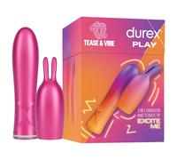 Durex Tease & Vibe - Rabbit Clitoral Vibrator Wand (Pink)