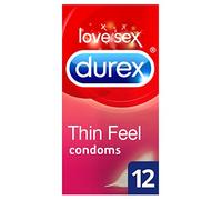 Durex Thin Feel Condoms, Pack of 12