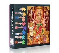 Durga MATA 1000-Piece Jigsaw Puzzle for Adults -Hindu God 20"x28" Collectible Mythical Art, Challenging Wall Decor for Home & Sophisticated Meditation Yoga Room Decor