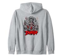 Durga Warrior Goddess Shakti Lion Power Energy Zip Hoodie