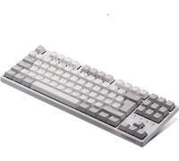 DURGOD Taurus K320 TKL Mechanical Gaming Keyboard - 88 Keys - Double Shot PBT - USB Type C - ISO UK (White, Cherry Mx Brown)