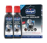 Durgol Descaler for Coffee Machines, Swiss Espresso Special Descaler Liquid Compatible with All Coffee Makers, 2x125 millilitres