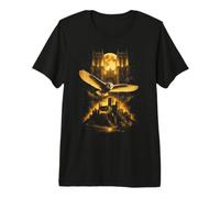 Durham Cathedral Castle Moonlit Owl North East Premium T-Shirt