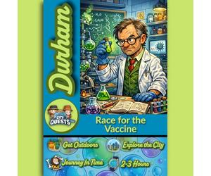 Durham CityQuest: Race for the Vaccine | Self-Guided City Exploration & Puzzle Walking Experience