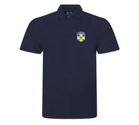 Durham Classic County Cricket Style Polo Shirt with Exquisite Embroidered (UK, Alpha, XXL, Regular, Regular, Navy)