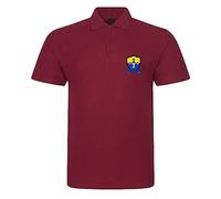 Durham County Embroidered Mens Polo Shirt Cricket Sport Your County Embroidery (UK, Alpha, XL, Regular, Regular, Maroon)