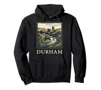 Durham England Cathedral River Landscape Design Pullover Hoodie
