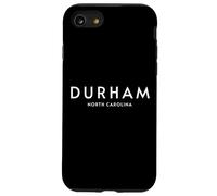 Durham North Carolina NC Minimalist City Name Graphic Art Case for iPhone SE (2020) / 7/8