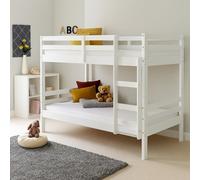 Durham - Small Single - Kids Bunk Bed - White - Wood - 2ft6 - Happy Beds