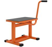 DURHAND 150KG Steel Motorcycle Lift Rubber Platform 27.5/39.5H cm Orange