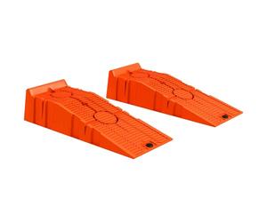DURHAND 2 PCs Car Ramps Heavy Duty 2.5 Ton Motorhome Levelling Ramps Orange