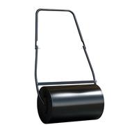 DURHAND 38L Garden Lawn Roller, Water Sand Filled Outdoor Grass Roller, Heavy Duty Metal Lawn Push Rolling Tool Aerator for Grass Seeding, Soil