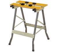 DURHAND 4-in-1 Work Bench, Folding Clamp Table w/ 4 Adjustable Clamping Pegs for DIY Home Garage, Grey