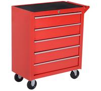 Durhand Roller Tool Cabinet 5 Drawers-Red