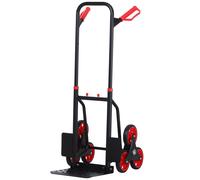 DURHAND Steel Climbing Stairs Trolley Hand Trucks 6-Wheels Foldable Load Cart 120kg