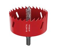 DURI Bi-Metal Hole Saw 80mm with Arbor & Pilot Bit