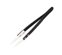 DURI Ceramic Tweezers, 1600°C Heat Resistant & Non-Conductive, Pointed Tip for Electronic Soldering & Repair, Jewelry Making, Laboratory Work, High Temperature Insulated Clamping Tool