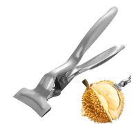Durian and Watermelon Peeler - Multifunctional Cutter Clip, Sturdy Stainless Steels, Quick Slices Design, Comfortable Handle | Fruit Preparation Tool for Kitchen, Picnic, BBQ, Camping, Breakfast