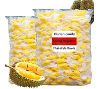 Durian Candy,Juice Soft Sugar, Dessert,Taffee, New Year Snack,Dim Sum,Vegan,Leisure Food,Confectionery,Sweets,Fruit & Chewy, Delicious Chinese Snack Gift (100 pcs)