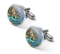 Durian Island Swiss Alloy Cufflinks Men's Classic Cuff Link Fashion Shirt Accessories for Business Party Wedding 1.7cm
