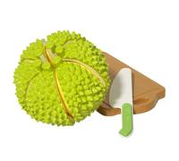 Durian Slicing Toy - Realistic Slicable Durian Set | Kitchen Pretend Play Accessory Educational Toy, Pretend Play Fruits For Childřen Age 3 Learning Food Cutting Skills