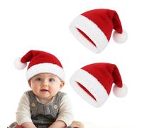 Durio Baby Christmas Hat Knitted Hat Unisex Infant Newborn Toddler Boys Girls Winter Hat Elf Hat 2 Pieces Red*2 6-12 Months