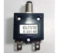 Durite 10A Thermal Circuit Breaker Trip Push Button Re-Settable 12V 24V 0-381-60