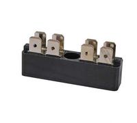 Durite - Bus Bar 2 x 4 way 6.3mm Blade Terminal 25 amp Bg1 - 0-005-52