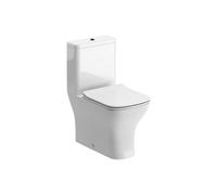 Durleigh White Slim Closed Back Toilet Set With Soft Close Seat & Close Coupled Cistern