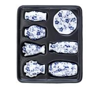 Durlo 1/12 Scale Dolls House Miniature Ceramic Vases 7Pcs Decoration Accessories for Dollhouse Living Room Ornaments