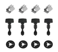 Durlo 1 Sets Rear Bumper Tow Eye Cover Mounting Clips Kit Replacement Fit for Audi Q5 2008-2016 6Q0807643 6N0129355 078103314
