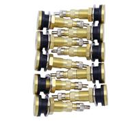 Durlo 10-Pack TR618A Tubeless Tyre Valve Stems - 50.3mm length, 16mm Valve Hole for Tractor